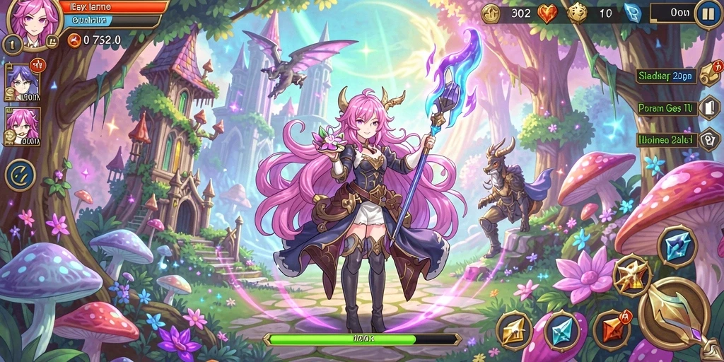Screenshot yang menunjukkan pertarungan seru dalam game.