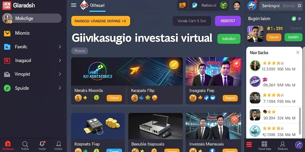 Screenshot memperlihatkan variasi tema slot yang tersedia.