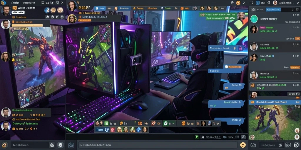 Screenshot saat berinteraksi dengan pemain lain dalam game.