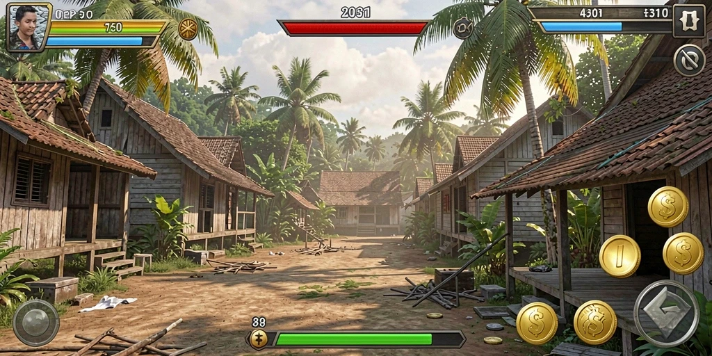 Salah satu level terbaru yang penuh tantangan dan keseruan.