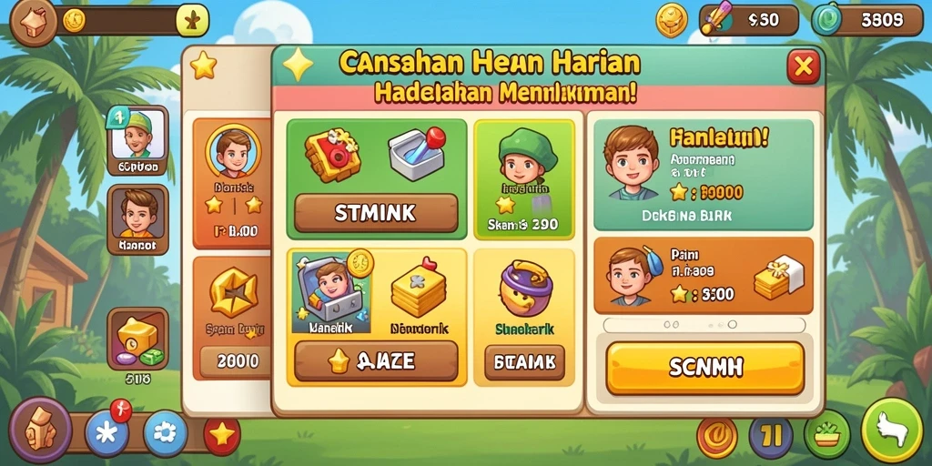 Tantangan menarik di setiap level yang berbeda.