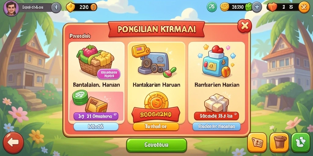 Mode permainan yang seru dan menantang.